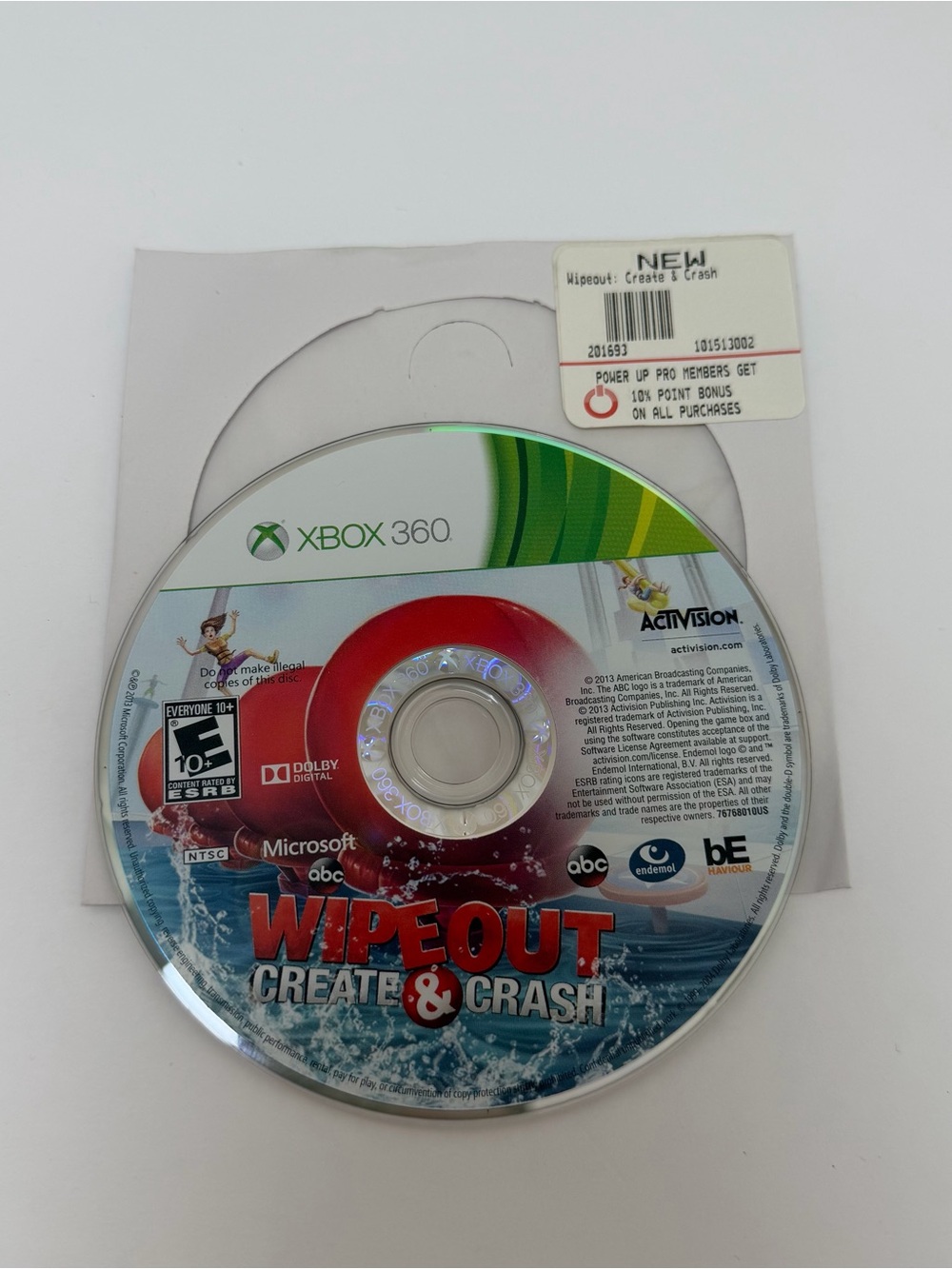 Xbox 360 Wipeout Create & Crash Game